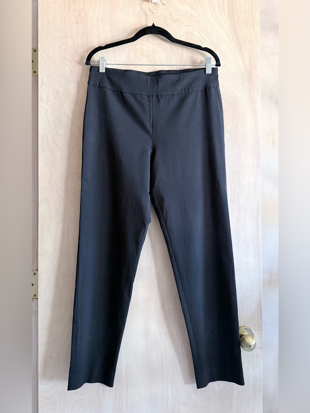 Krazy Larry Pull On Ankle Pants Black Women's 12 USA